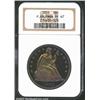 Image 3 : 1859 S$1 PR67 NGC. Ex: P. Kaufman. This coin was struck from the same die marriage as the PR65 NGC s