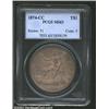 Image 1 : 1874-CC T$1 MS63 PCGS. Medium CC. Despite the fact that the '74-CC is a well known rarity at this le
