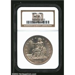 1876 T$1 MS64 NGC. Type One Obverse / Type One Reverse. Excellent for type purposes, this piece has.