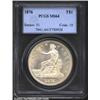 Image 1 : 1876 T$1 MS64 PCGS. Type I Obverse / Type II Reverse. The 1876 (453,850 business strikes produced) i
