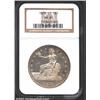 Image 1 : 1876-CC T$1 MS61 NGC. Type I Obverse / Type II Reverse. Tall CC. An interesting coin, the nearly unt