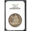 Image 1 : 1877-CC T$1 MS62 NGC. The first 1877-CC Trade Dollars were not produced until June of that year (the