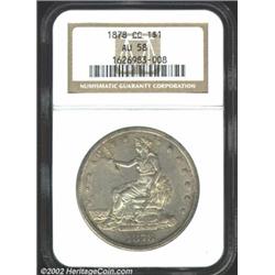 1878-CC T$1 AU58 NGC. Breen-5824. Federal records indicate that 97,000 Trade Dollars were struck at.