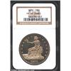 Image 1 : 1874 T$1 PR64 Cameo NGC. "Patched Letters Reverse," as are most extant proof 1874 Trade Dollars. Aft