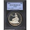 Image 1 : 1878 T$1 PR64 Deep Cameo PCGS. On February 22, 1878, Secretary of the Treasury John Sherman (brother