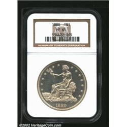 1880 T$1 PR65 NGC. Only 1,987 pieces were struck of this issue, all of which were proofs. This is on