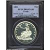 Image 1 : 1882 T$1 PR63 Cameo PCGS. The stark contrast between frosty devices and mirrored fields enhances the