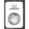 Image 1 : 1878 8TF S$1 MS64 NGC. Nearly full-white with a bit of cobalt-blue obverse peripheral toning. The su