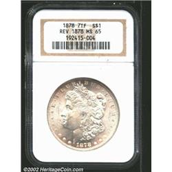 1878 7TF S$1 Reverse of 1878 MS65 NGC. VAM-33, which has doubled legs and 7/5 tail feathers. Well st
