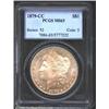 Image 1 : 1879-CC S$1 MS63 PCGS. Perfect Dies. Fully lustrous with nice definition and a light greenish-russet