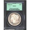 Image 1 : 1879-CC S$1 MS64 PCGS. The 1879-CC is the scarcest of the 1878-1885 Carson City Mint issues in the M