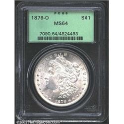 1879-O S$1 MS64 PCGS. A lustrous and frosty near-Gem with an above average strike and an immaculatel