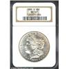 Image 1 : 1880-S S$1 MS67 NGC. The right obverse field has rich peach patina. A flashy Superb Gem with a bold.