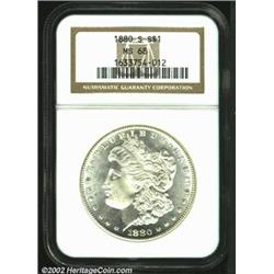 1880-S S$1 MS68 NGC. While the 1880-S is anything but rare as a date, no Morgan Dollar that grades a
