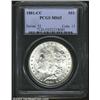 Image 1 : 1881-CC S$1 MS65 PCGS. A brilliant and lustrous Gem with a bold strike and impressive surfaces. The.