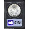 Image 2 : 1881-CC S$1 MS65 PCGS. Mild luster breaks with sharply defined features and a misting of golden colo