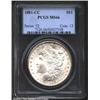 Image 1 : 1881-CC S$1 MS66 PCGS. A well struck, beautifully preserved, and flashy Gem that has hints of tan co
