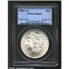 Image 1 : 1882-CC S$1 MS65 PCGS. Glistening satiny luster with an overlay of light golden toning. The hair ove