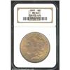 Image 1 : 1883 S$1 MS66 NGC. The luminous dusky gold fields are accompanied by lavender tinged devices. A lust