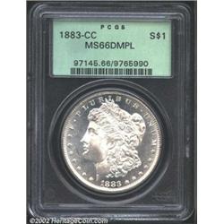 1883-CC S$1 MS66 Deep Mirror Prooflike PCGS. After the 1884-CC, the 1883-CC is the most common Morga