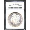 1886 S$1 MS65 Deep Mirror Prooflike ANACS. A well struck Gem with flashy mirrored fields and luminou