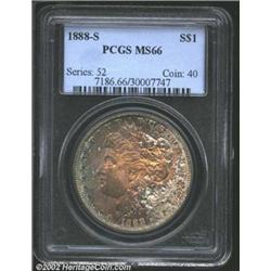 1888-S S$1 MS66 PCGS. Formerly sold as lot 4210 in our sale of Morris Silverman's Silver Dollar Coll