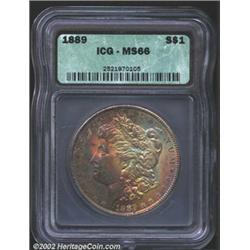 1889 S$1 MS66 ICG. The strike is near-flawless and the surfaces exhibit only a few minor imperfectio