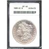 1889-CC S$1 XF40 ANACS. The borders have subdued hints of Mint luster. A couple of minor abrasions n