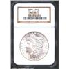 1890 S$1 MS64 NGC. White and frosty with minimally abraded surfaces and some claims to a higher grad