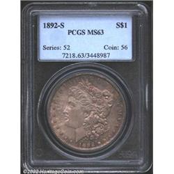 1892-S S$1 MS63 PCGS. The 1892-S is one of those issues that makes collecting Morgan Dollars an intr