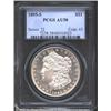 Image 1 : 1895-S S$1 AU58 PCGS. VAM-4. Top 100 Variety. The mintmark is repunched over a horizontal S. Althoug