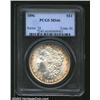 Image 1 : 1896 S$1 MS66 PCGS. The tobacco-brown peripheral patina is very attractive. A lustrous Gem with a bo
