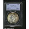 Image 1 : 1897 S$1 MS65 PCGS. The obverse has rich golden-brown color, while the reverse has sea-green, rose-v