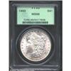 Image 1 : 1900 S$1 MS66 PCGS. Lustrous and lightly toned. A wonderfully preserved Gem with an above average st