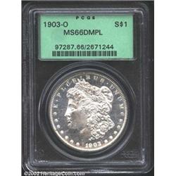 1903-O S$1 MS66 Deep Mirror Prooflike PCGS. Finer than the MS66 DMPL we offered in our 1999 ANA Sale
