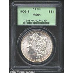 1903-S S$1 MS64 PCGS. The 1903-S started as a low mintage issue with just 1.2 million coins delivere