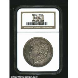 1904 S$1 MS66 NGC. Morgan specialists know that the primary deterrents to finding high quality 1904-