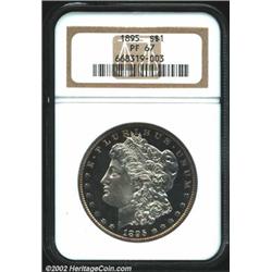 1895 S$1 PR67 NGC. The Philadelphia Mint delivered 12,000 business strike Morgan Dollars in 1895--at