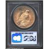 Image 2 : 1921 S$1 MS64 PCGS. Rich copper tinged iridescence blankets both sides of this lustrous and wholly o