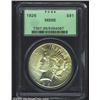 Image 1 : 1926 S$1 MS66 PCGS. Superbly defined with near-pristine surfaces and mottled golden toning. No examp