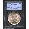 Image 1 : 1927-D S$1 MS64 PCGS. A lightly abraded near-Gem, this lustrous example has light golden toning and.