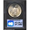Image 2 : 1927-D S$1 MS64 PCGS. A lightly abraded near-Gem, this lustrous example has light golden toning and.