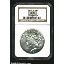 1927-S S$1 MS65 NGC. The 1927-S has the third lowest mintage in the series with only 866,000 pieces.