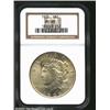 Image 1 : 1935 S$1 MS65 NGC. A sharply struck Gem with flashy luster and a seemingly pristine cheek. A pleasin