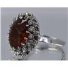 Image 2 : Nat Hessonite W/ Diamond Ring