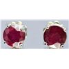 Image 1 : Ruby Stud Earrings