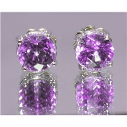 Pink Sapphire Earrings