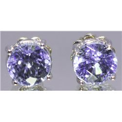 Amethyst Stud Earrings