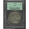 1797 S$1 10x6 Stars VF20 PCGS. B-3, BB-71. An original coin that has deep toning around the margins.