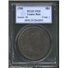 Image 1 : 1795 S$1 Draped Bust VF25 PCGS. B-15, BB-52, R.2. Even, dark gray toning with lighter golden accents